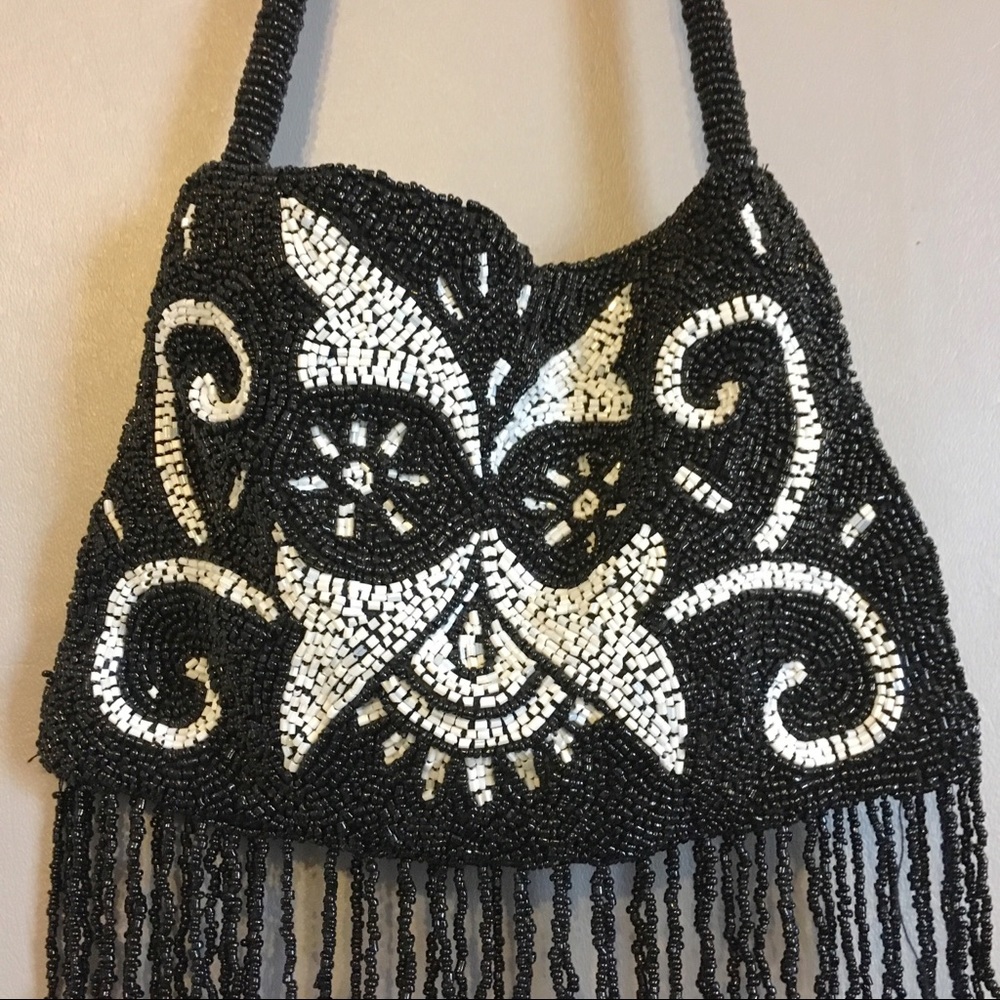 Vintage Beaded Cat Purse - Picture 2 of 3